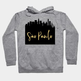 SAO PAULO BRAZIL DESIGNER SILHOUETTE SKYLINE ART Hoodie